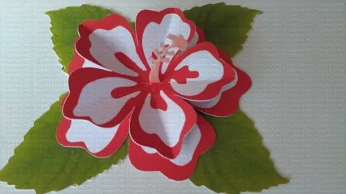 Arquivo Digital Molde Flor Hibisco Festa Moana