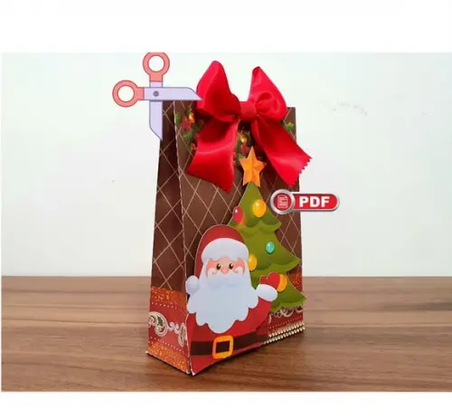 Arquivo pdf Sacolinha Natal para Tesourete