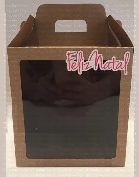 Caixa Panetone 500g Natal Arquivo para Corte Studio