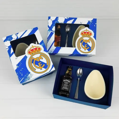 Arquivo de Corte Caixa Ovo de Colher Real Madrid Páscoa