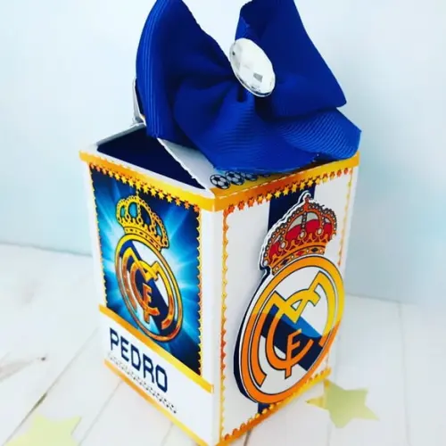 Molde Para Corte Caixa Milk Real Madrid Futebol
