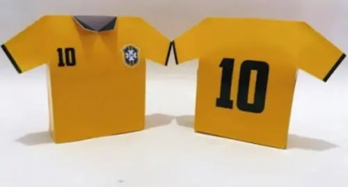 Caixinha Camisa Futebol Copa do Mundo Arquivo Silhouette