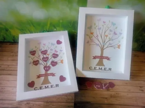 Arquivo Silhouette Quadro Árvore da Família