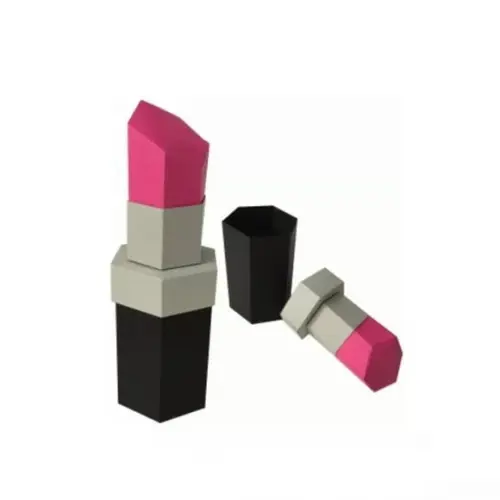 Arquivo de Corte Silhouette Caixa Batom 3d Maquiagem