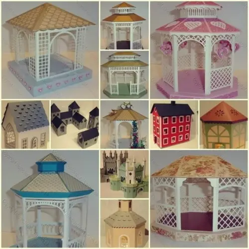 Kit Maquetes Império Antigo Casas Castelos Arquivo de Corte