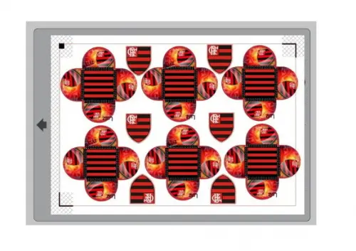 Arquivo De Corte Forminhas Docinhos Flamengo Futebol