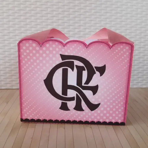 Arquivo De Corte Sacolinha Futebol Rosa Flamengo
