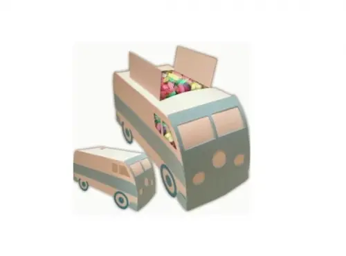 Arquivo de Corte Caixa Kombi 3d Van para Doces