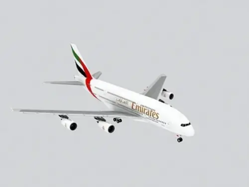 Arquivo pdf Papercraft Avião Airbus A380 Emirates