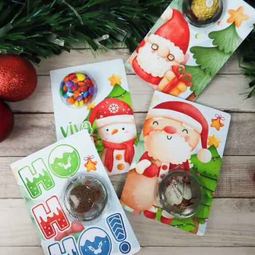 Arquivo de Corte Cartão e Card para Blister Natal