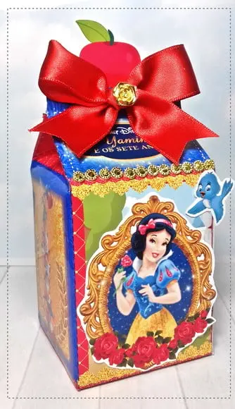 Arquivo Silhouette Caixa Milk Branca de Neve