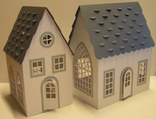 Casa Europeia Antiga 3d - Arquivo Silhouette e Svg
