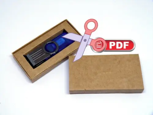 Arquivo de Corte pdf Caixa Pendrive Porta Pen Drive