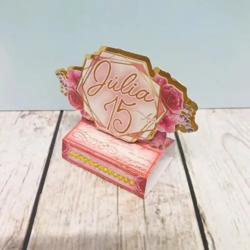 Molde para Corte Porta Bis Duplo Aniversário 15 Anos