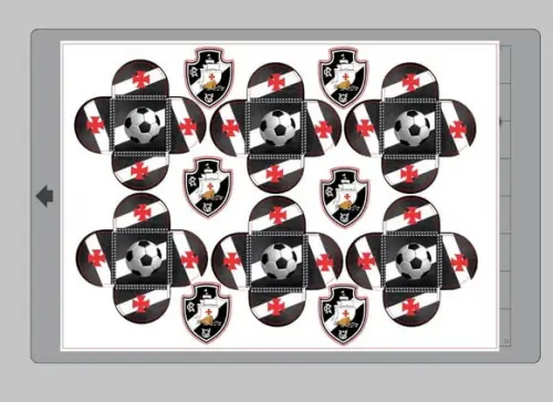 Arquivo de Corte Forminhas Docinhos Vasco Futebol