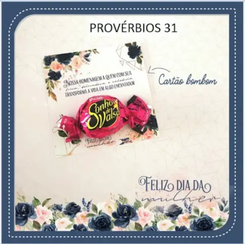 Arquivo Silhouette CARTÃO BOMBOM PROVÉRBIOS