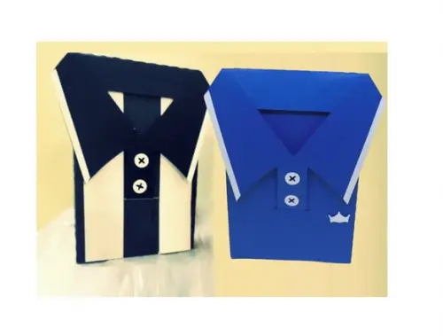 Arquivo Silhouette Molde Caixa Camisa de Papel