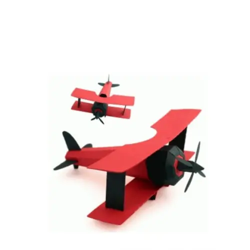 Arquivo Silhouette Avião 3d Monomotor