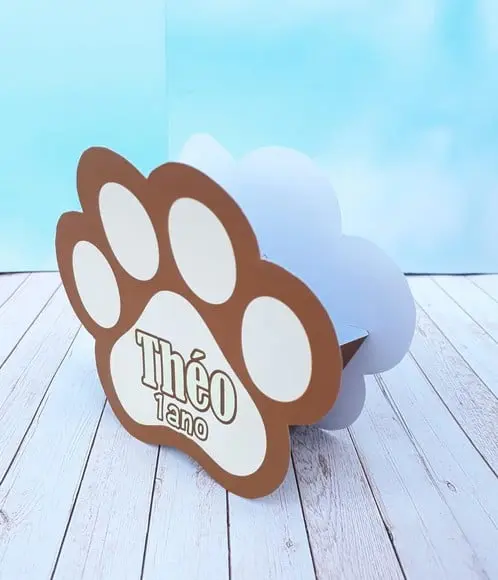 Arquivo Silhouette Caixinha Pata Cachorro Patrulha Canina