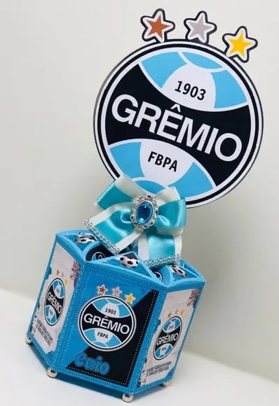 Arquivo Studio Centro de Mesa Futebol Copa Brasil Gremio