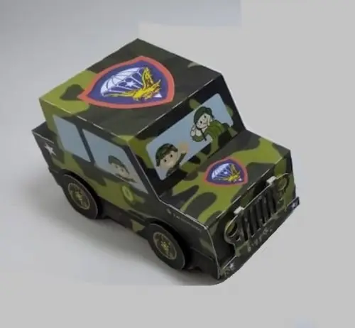 Arquivo Silhouette Carro Jeep Exército