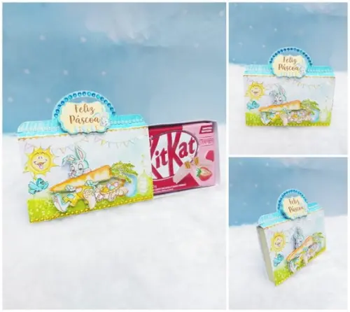 Arquivo Silhouette Caixa Kit Kat Pascoa Menino