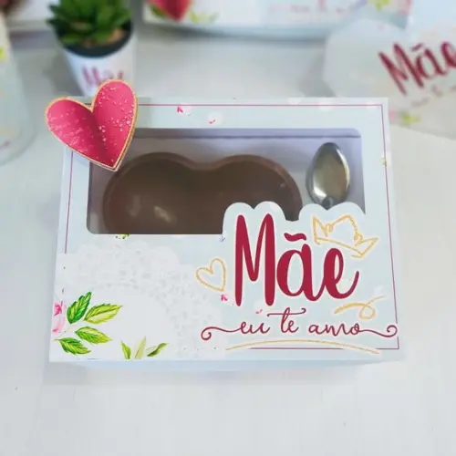 Arquivo Silhouette Caixa Coração Lapidado 500g dia das mães