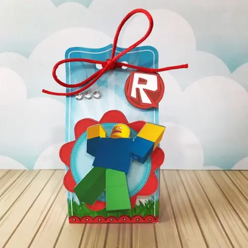 Arquivo de Corte Caixa Sacolinha Roblox