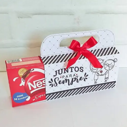 Arquivo Silhouette Capa para Caixa Bombom Dia Namorados