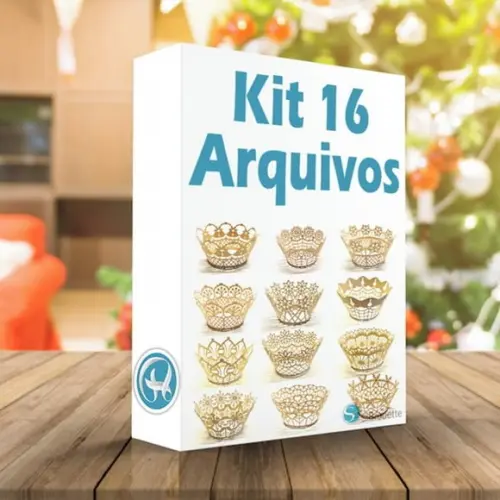 Forminhas Rendadas para Cupcake Arquivo Silhouette