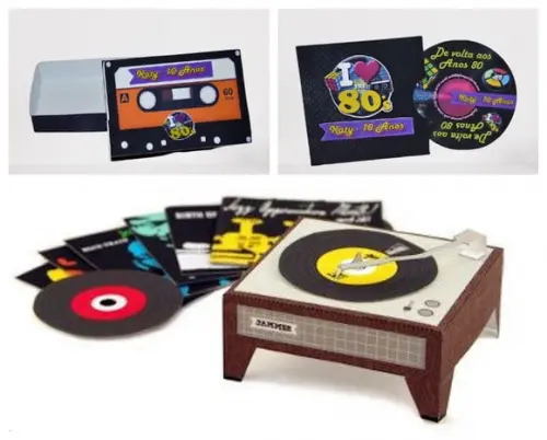 Arquivo Silhouette Kit Anos 80 Vintage
