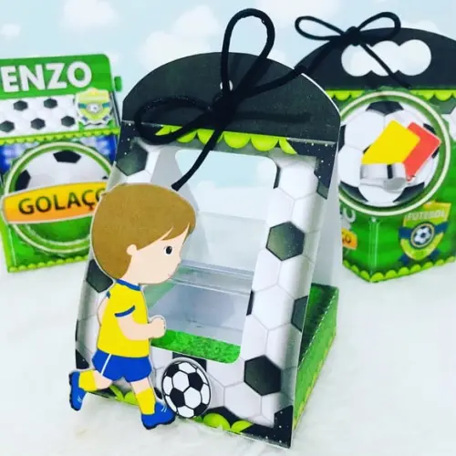 Molde Silhouette Porta Caixa Acrilica 5x5 Futebol Brasil