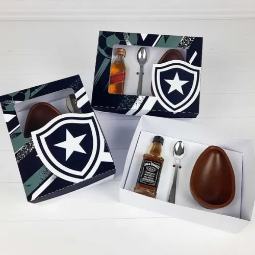 Arquivo de Corte Caixa Ovo de Colher Botafogo Páscoa
