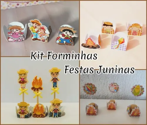 Arquivo Silhouette Forminhas Para Docinho Festa Junina