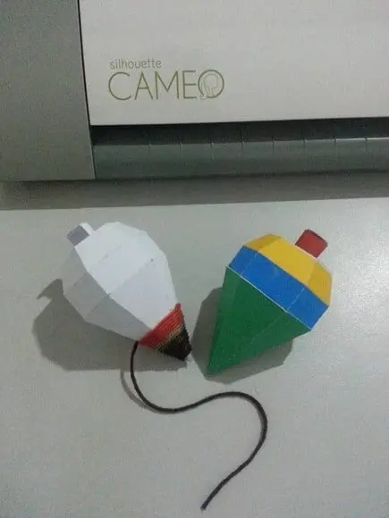 Pião Brinquedo Retrô Arquivo de Corte Silhouette