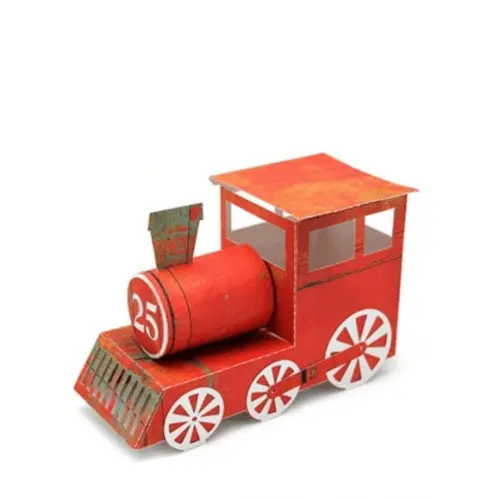 Arquivo de Corte Caixa Trem Trenzinho Fácil Locomotiva