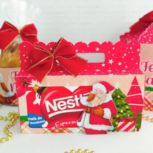 Embalagem para Nestle Natal Arquivo de Corte