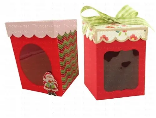 Arquivo de Corte 02 Caixas Mini Panetone Natal