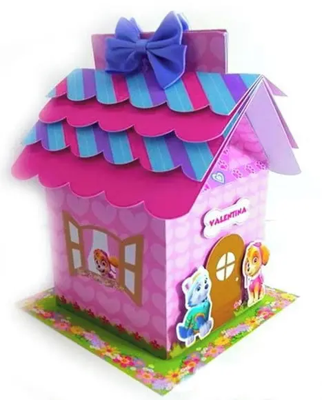 Arquivo Silhouette Casinha Rosa Patrulha Canina