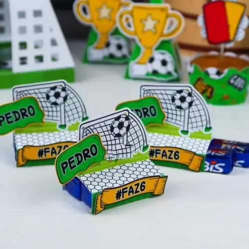 Molde Silhouette Porta Bis Duplo Futebol Brasil