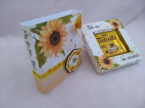 Arquivo Silhouette Caixa Mini Talento Dia das Mães