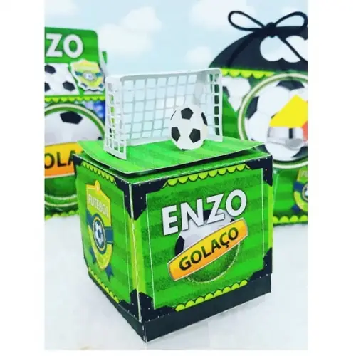 Molde Silhouette Caixa Cubo Com Trave Futebol Brasil