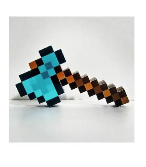 Arquivo Silhouette Machado Grande Minecraft