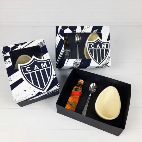 Arquivo de Corte Caixa Ovo Colher Atletico Mineiro Páscoa