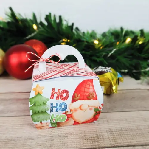 Arquivo de Corte Caixa para 1 Bombom Natal