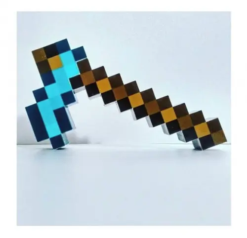 Arquivo Silhouette Enxada Grande Ferramenta Minecraft