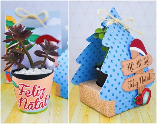Arquivo Studio Caixinha e Cachepô Suculenta Natal