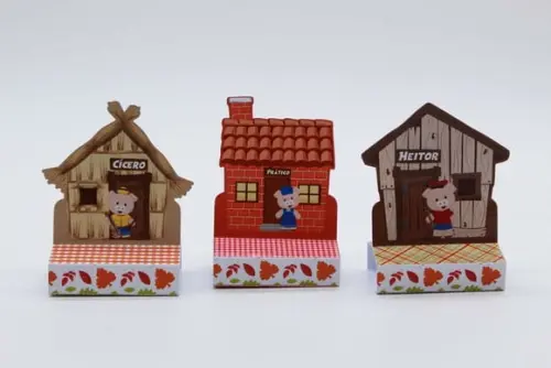Arquivo de Corte Porta Bis Duplo - os 3 Porquinhos