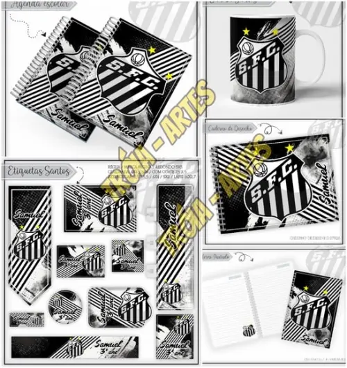 Arquivo Silhouette Kit volta as aulas Futebol Santos