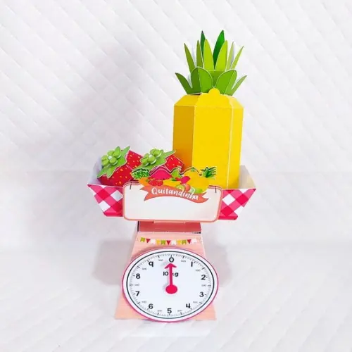 Arquivo de Corte Balança com Frutas Mercadinho
